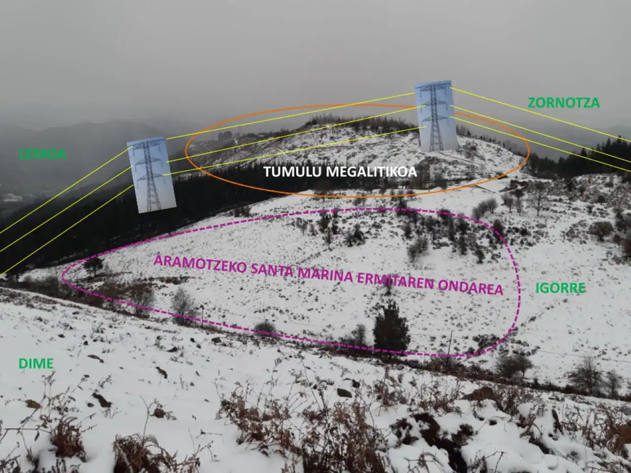 Trazadura elektriko hilgarria. Trazado eléctrico letal